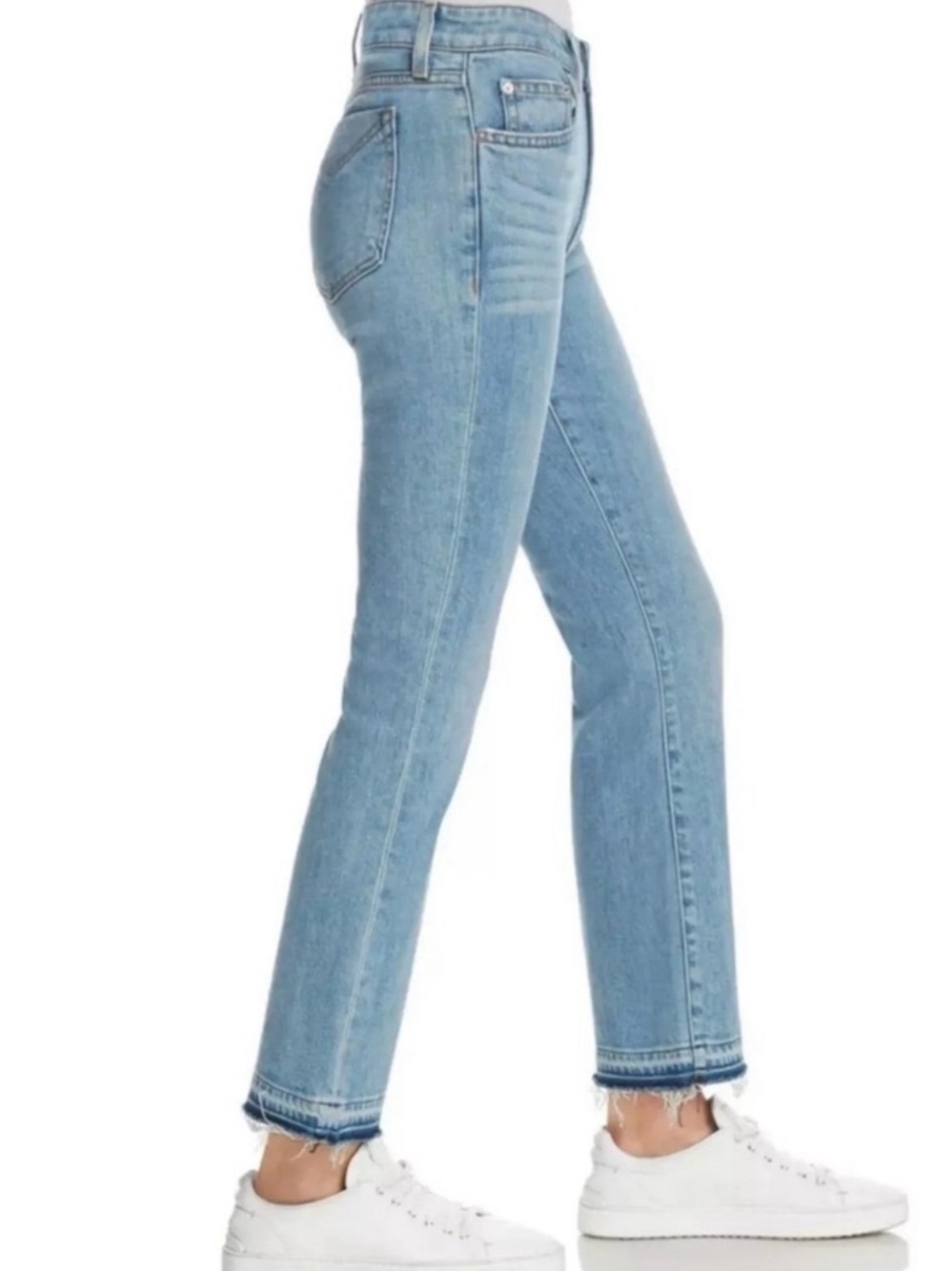 Derek Lam 10 Crosby ‘Gia’ Cropped Flare Jeans Size 25 Raw Hem Light Stretch